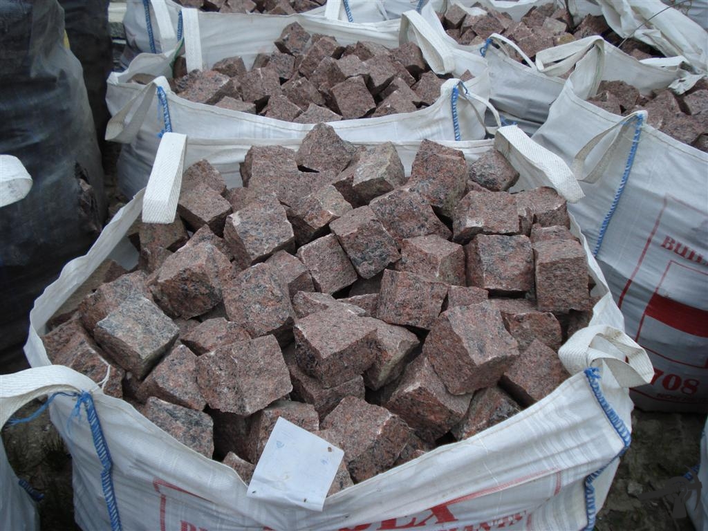 Kostka granitowa czerwona